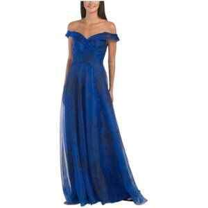 RENE BY RENE RUIZ Off The Shoulder Floral Organza Gown